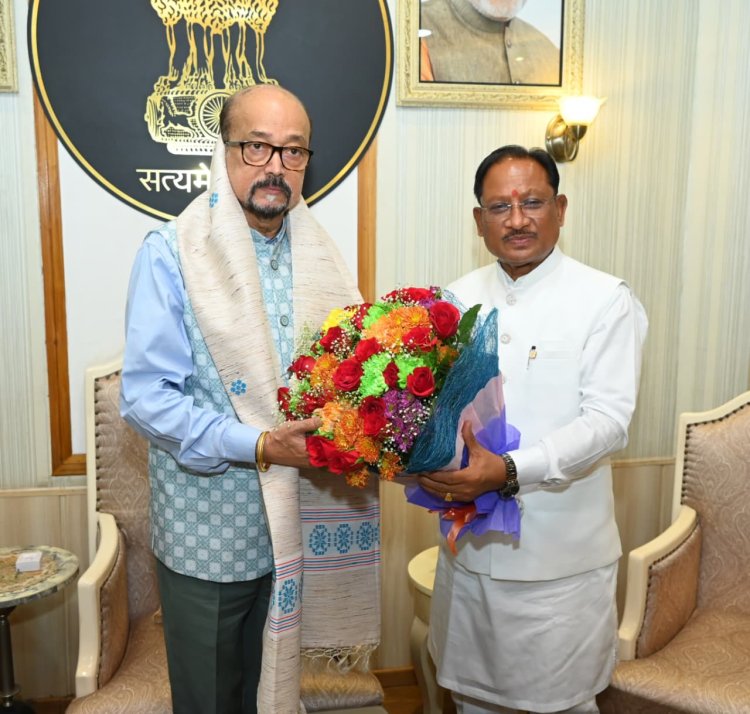 *मुख्यमंत्री श्री विष्णु देव साय ने राज्यपाल श्री रमेन डेका को जन्मदिन की दी शुभकामनाएँ*